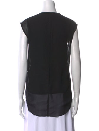 Halston V-Neck Short Sleeve Top