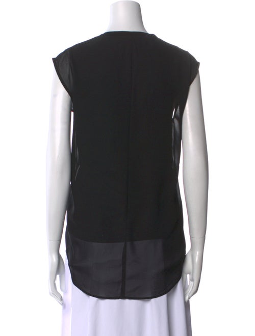 Halston V-Neck Short Sleeve Top