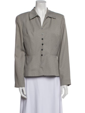 Halston Tweed Pattern Blazer
