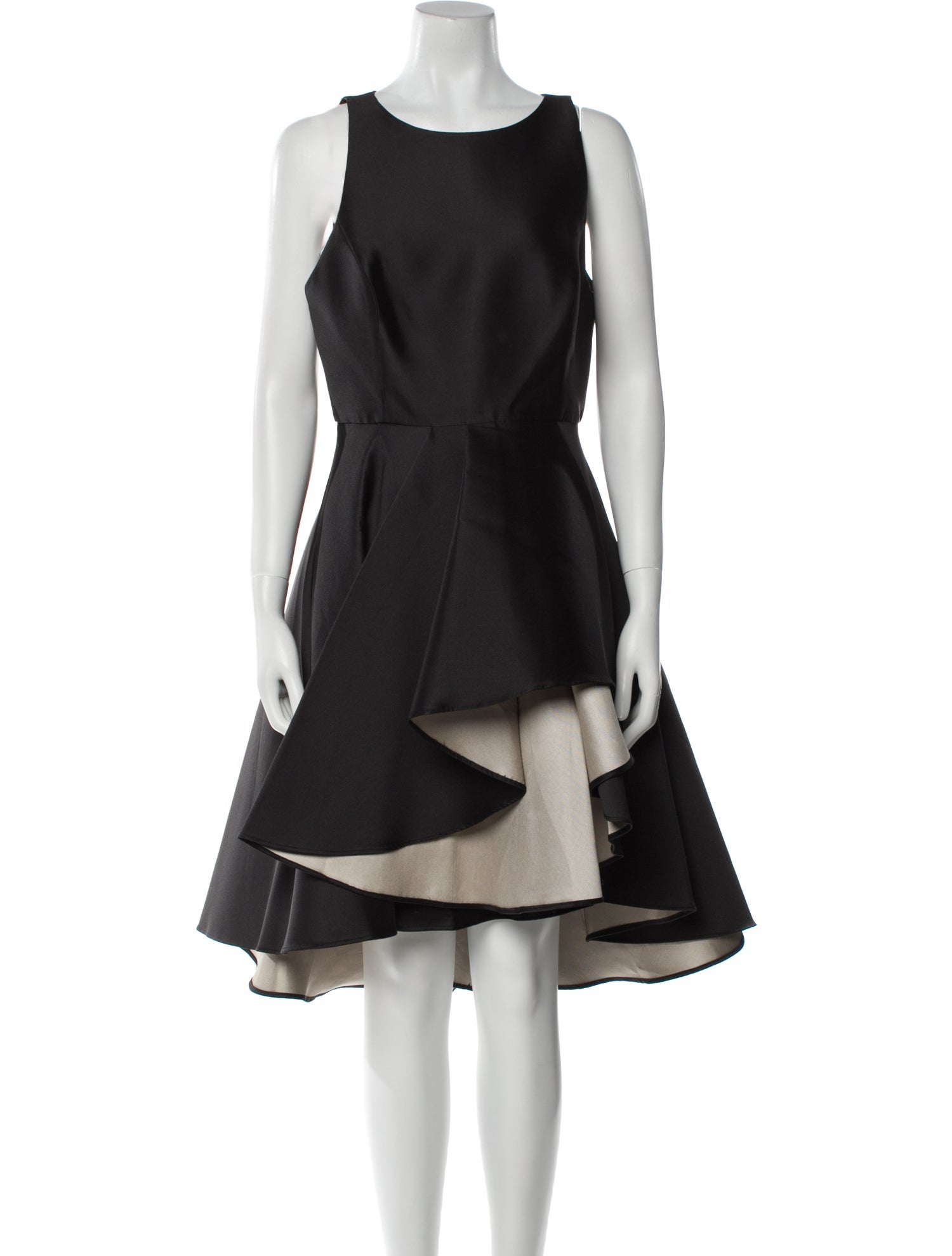 Halston Scoop Neck Mini Dress