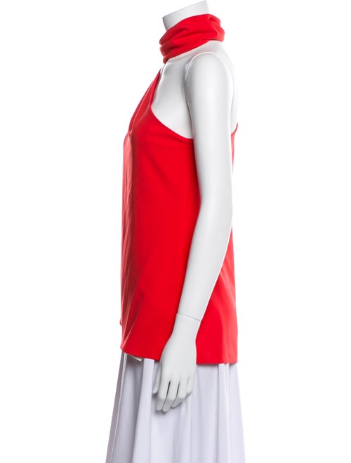 Halston One-Shoulder Sleeveless Top