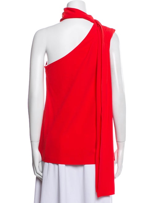 Halston One-Shoulder Sleeveless Top