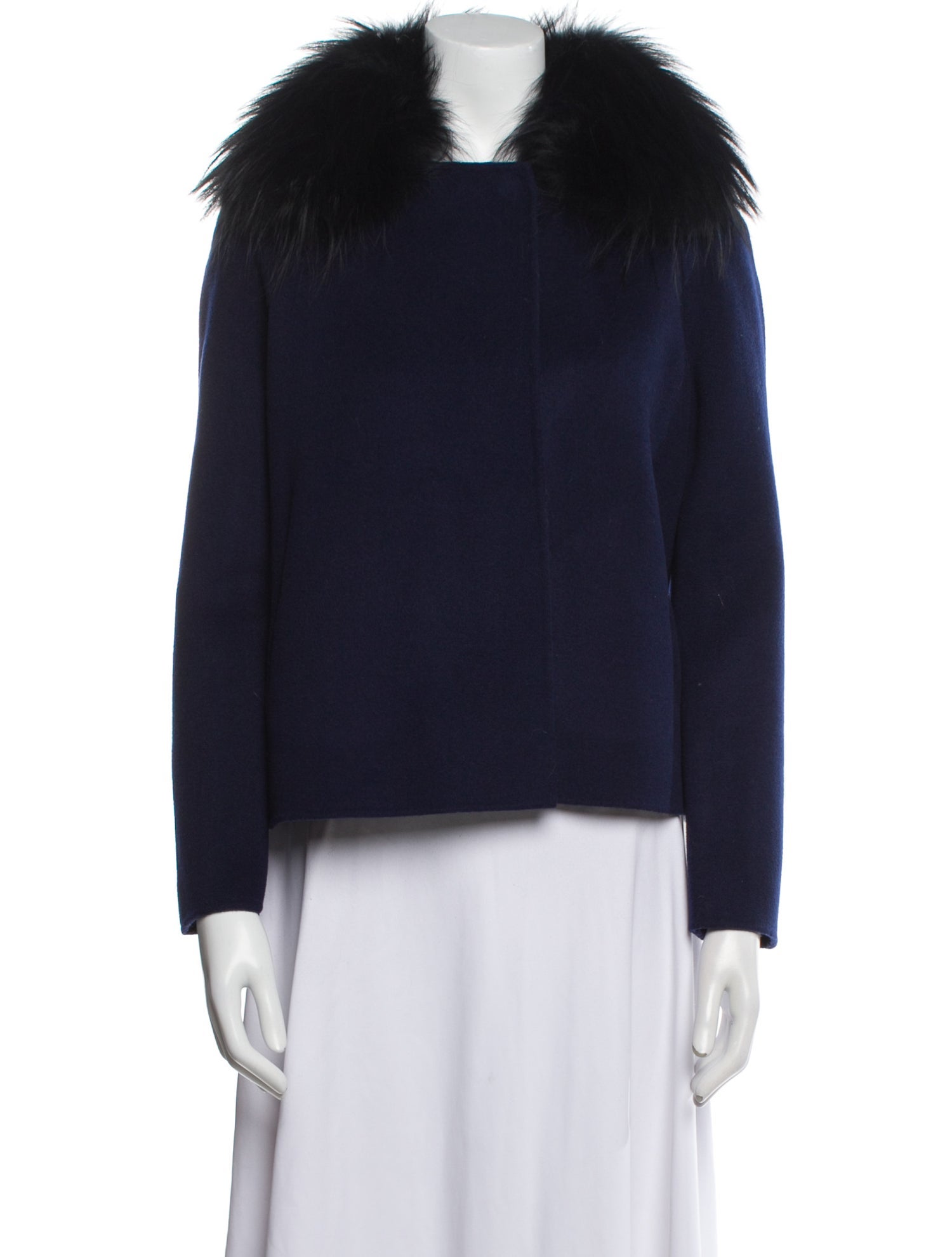 Halston Wool Fur Jacket