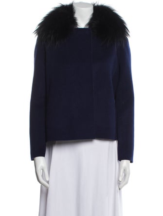 Halston Wool Fur Jacket