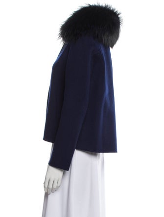 Halston Wool Fur Jacket