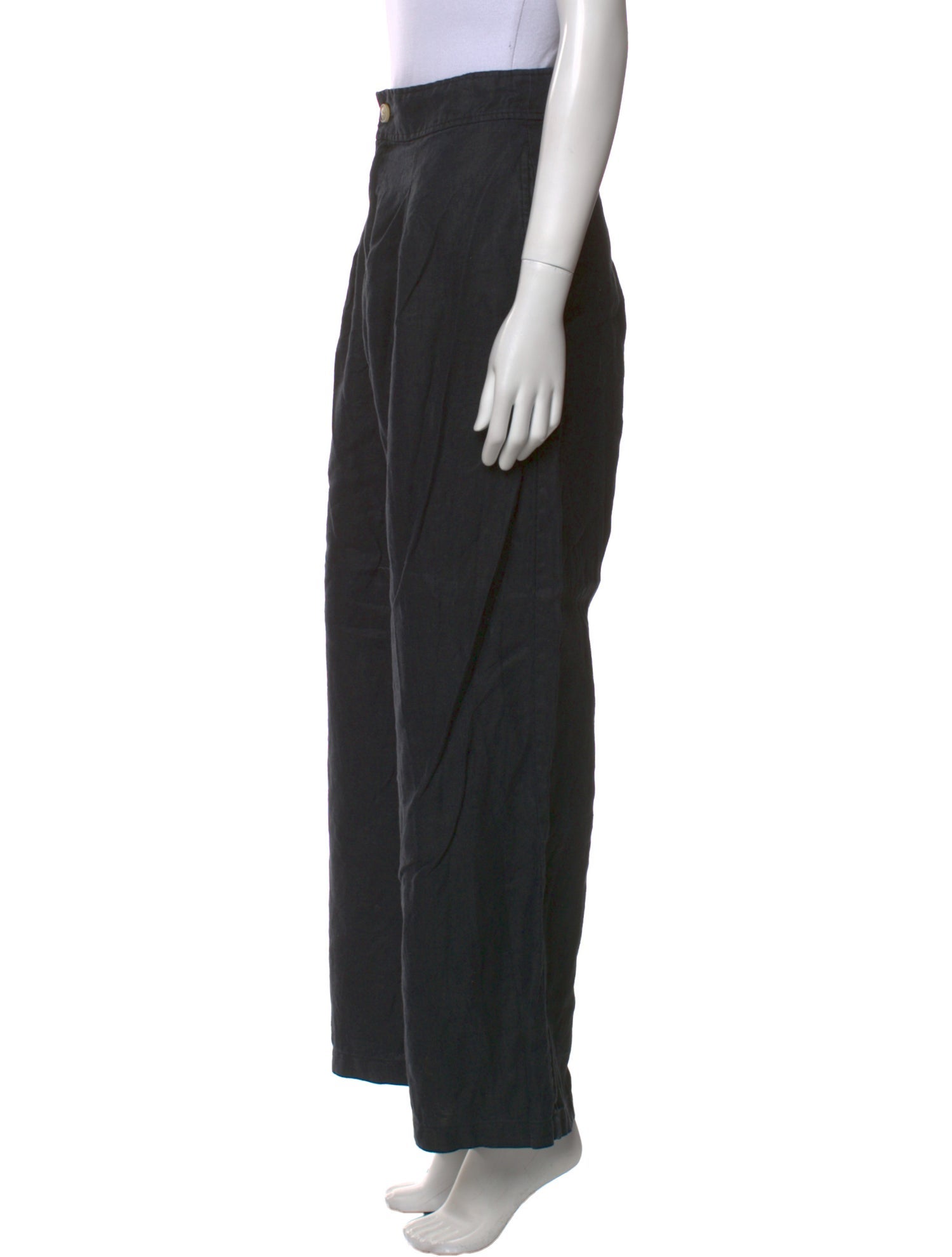 Halston Linen Wide Leg Pants