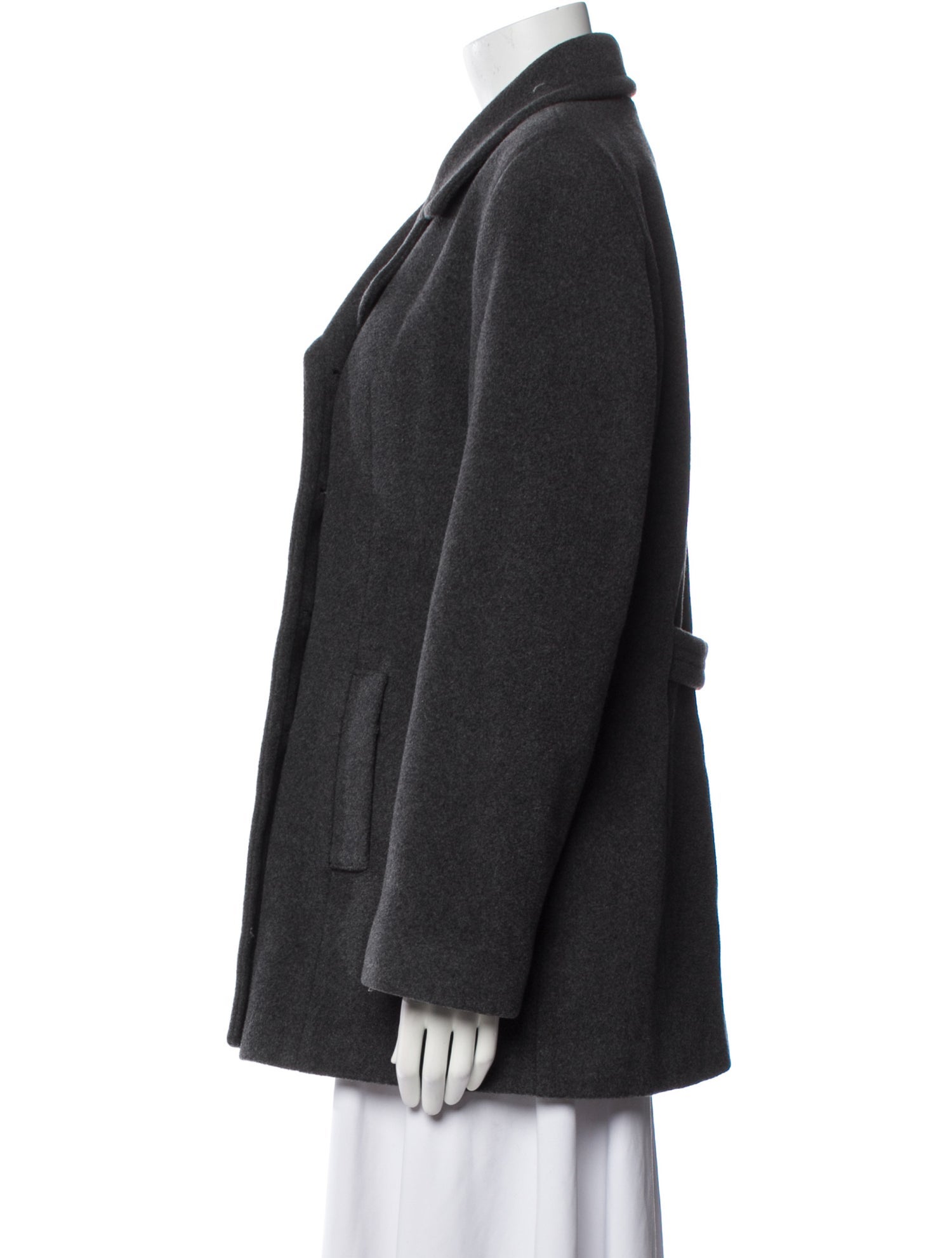 Halston Wool Peacoat