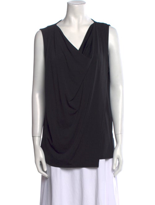 Halston Cowl Neck Sleeveless Top