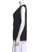 Halston Cowl Neck Sleeveless Top