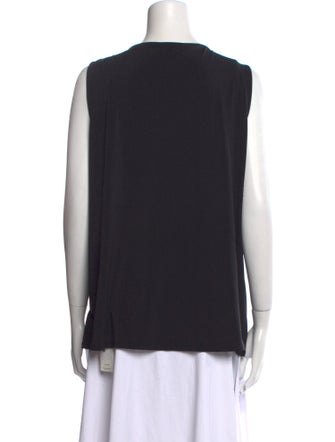 Halston Cowl Neck Sleeveless Top