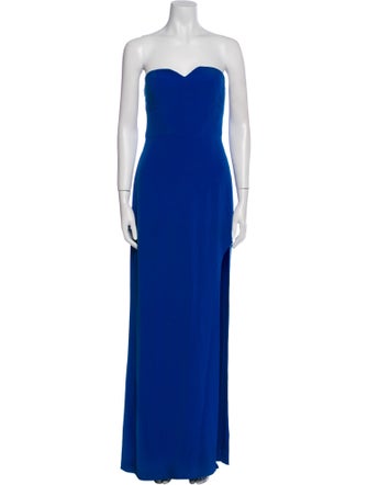 Halston Strapless Long Dress