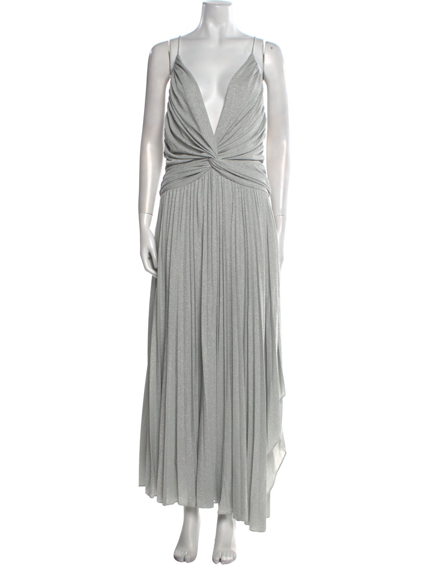 Halston V-Neck Long Dress w/ Tags