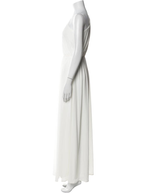 Halston One-Shoulder Long Dress