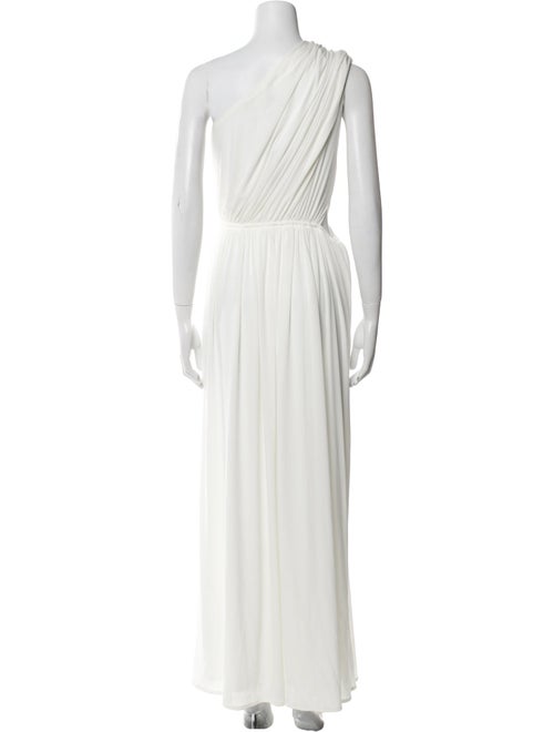 Halston One-Shoulder Long Dress