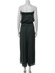 Halston Strapless Jumpsuit