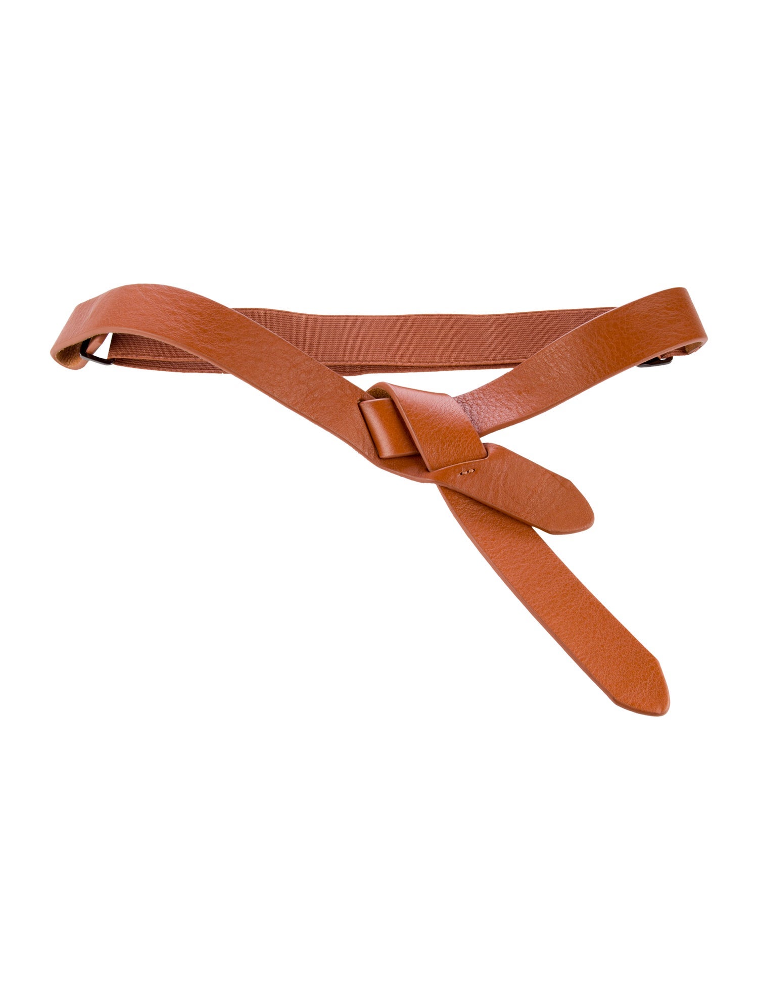 Halston Skinny Leather Waist Belt