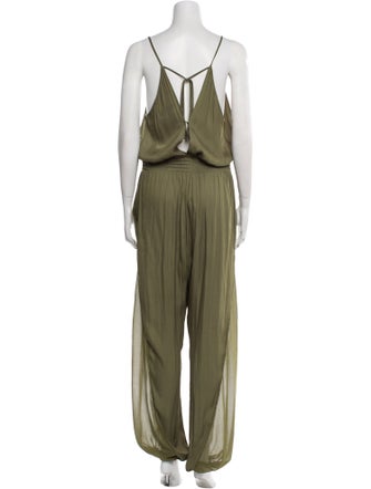 Halston Square Neckline Jumpsuit