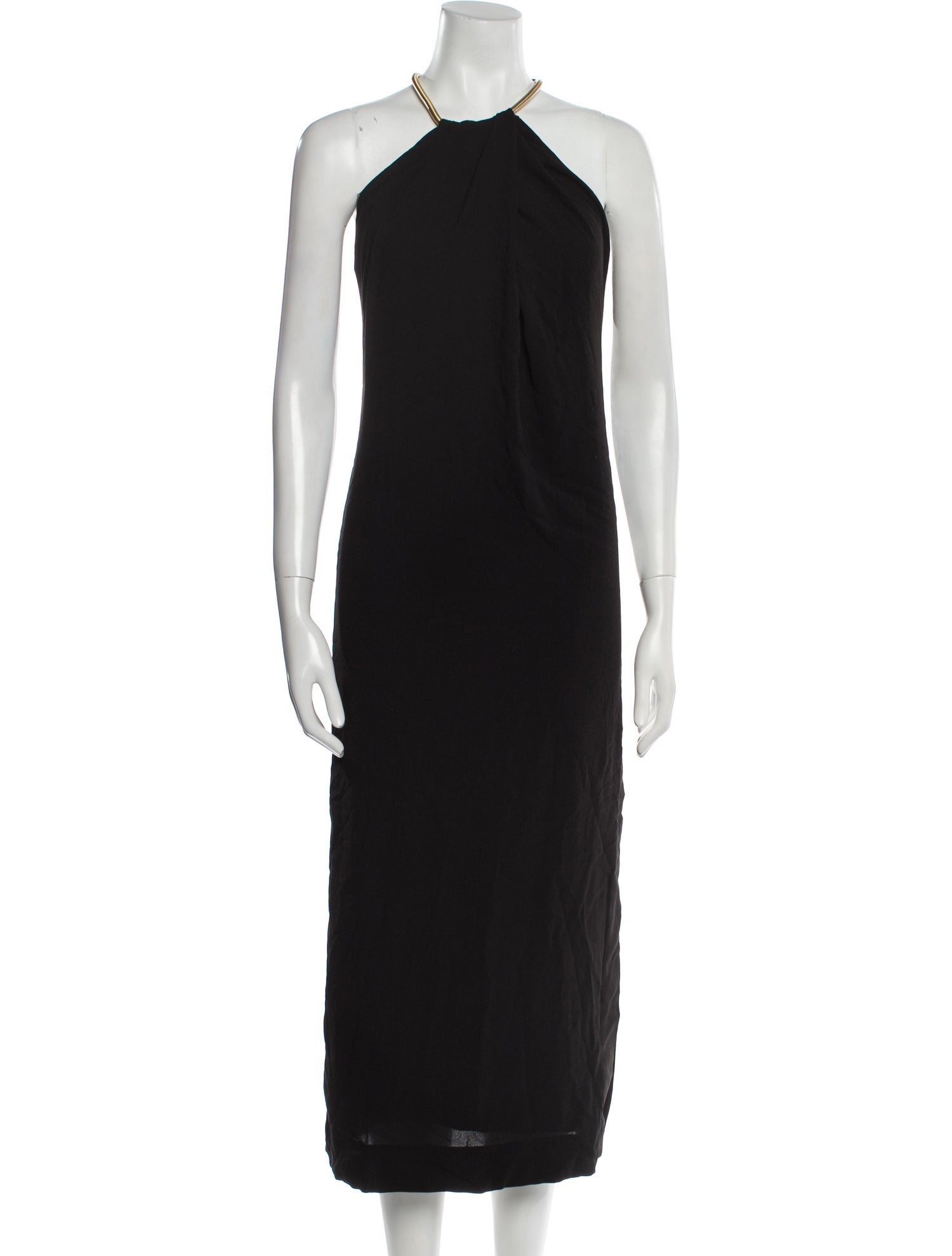 Halston Halterneck Midi Length Dress