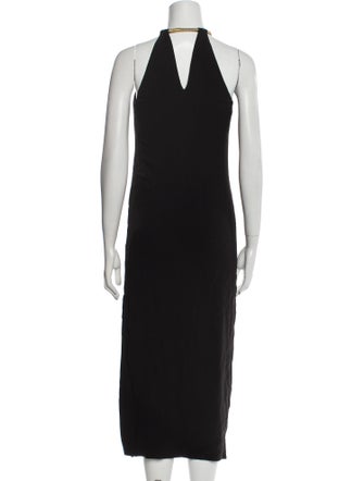 Halston Halterneck Midi Length Dress