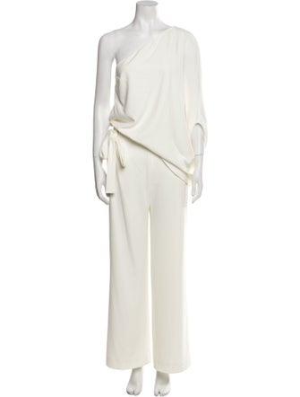 Halston One-Shoulder Jumpsuit