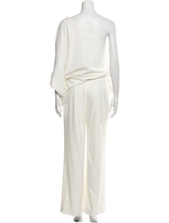 Halston One-Shoulder Jumpsuit
