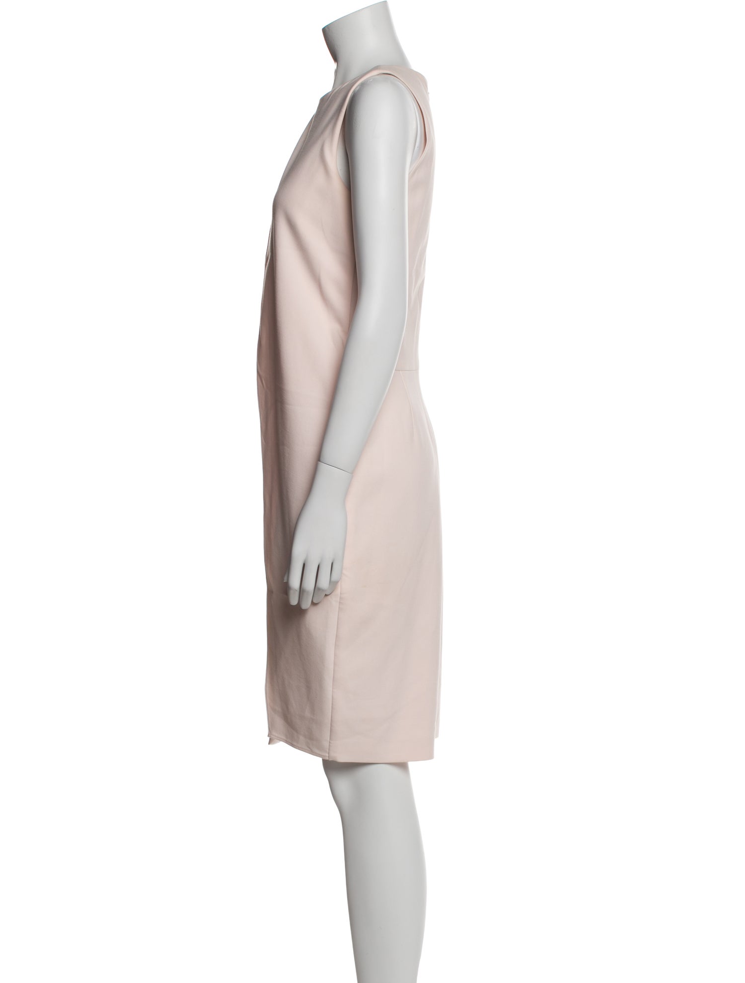 Halston Crew Neck Knee-Length Dress
