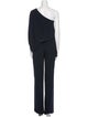 Halston One-Shoulder Jumpsuit