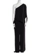 Halston One-Shoulder Jumpsuit