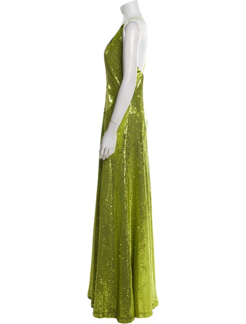 Halston Sequin Long Dress