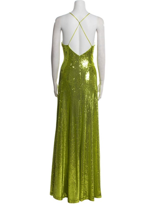 Halston Sequin Long Dress
