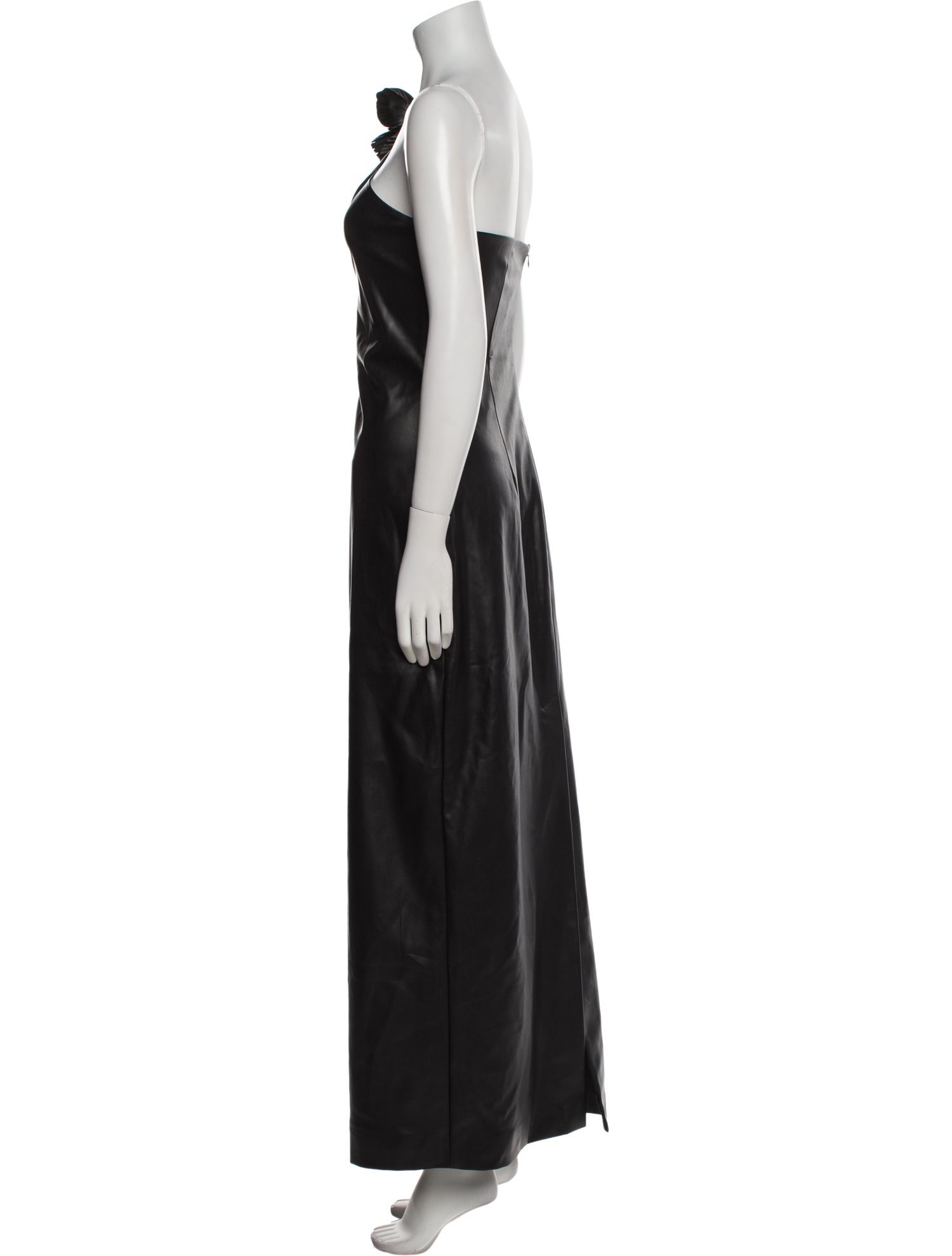 Halston One-Shoulder Long Dress