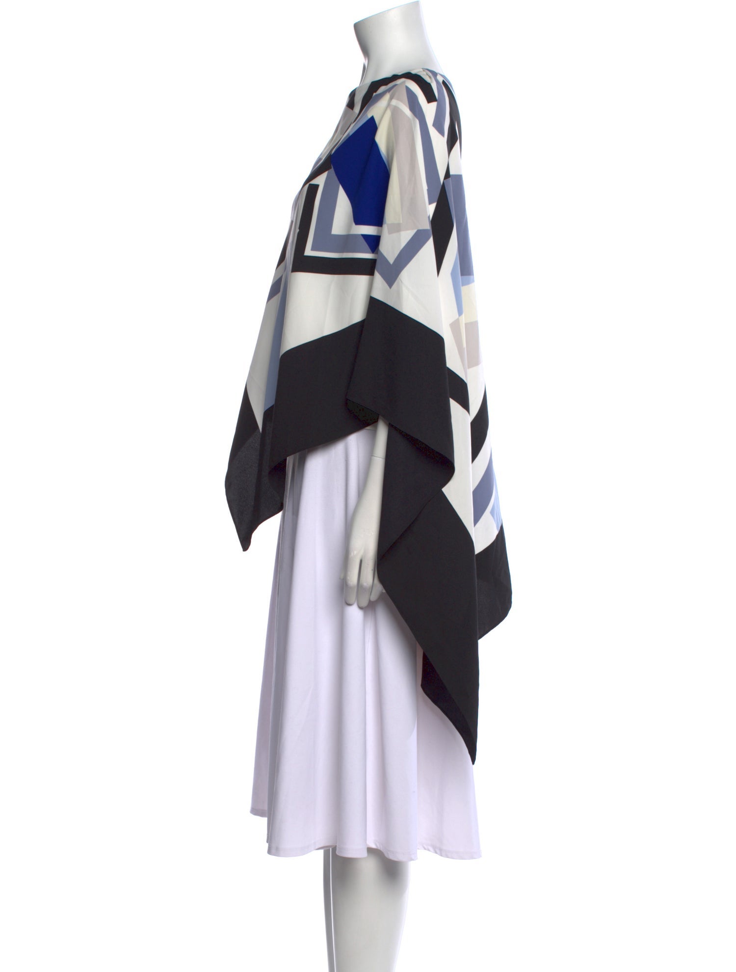 Halston Printed Bateau Neckline Tunic w/ Tags