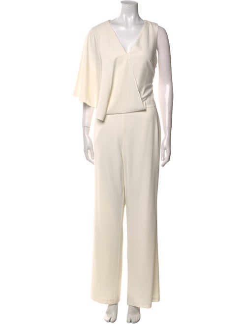 Halston V-Neck Jumpsuit