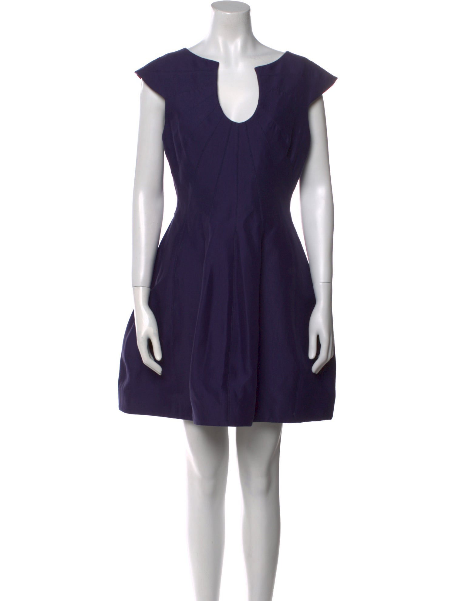 Halston Scoop Neck Mini Dress