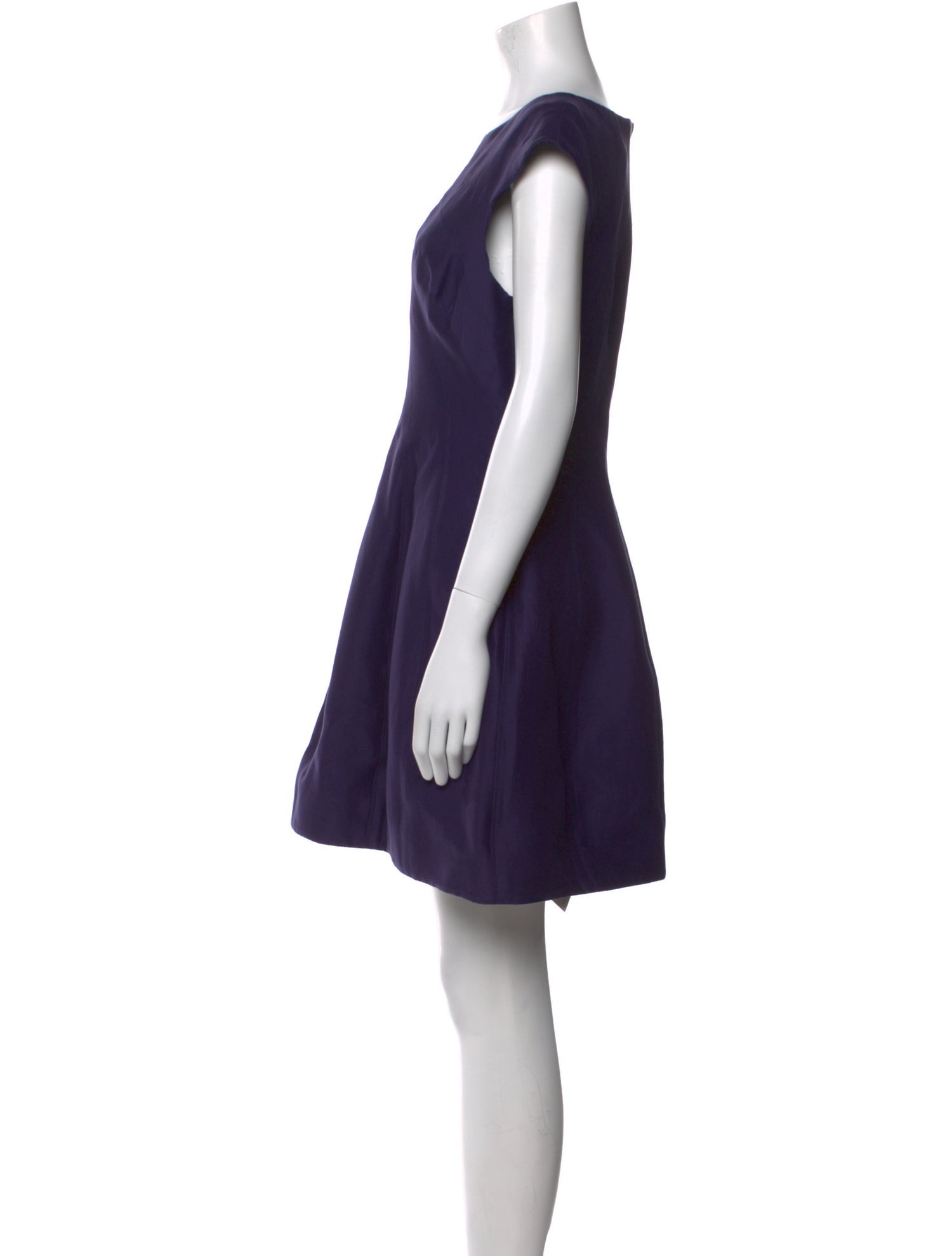 Halston Scoop Neck Mini Dress