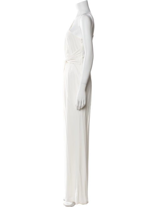 Halston One-Shoulder Jumpsuit