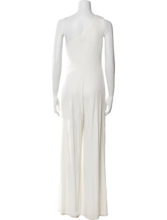 Halston One-Shoulder Jumpsuit