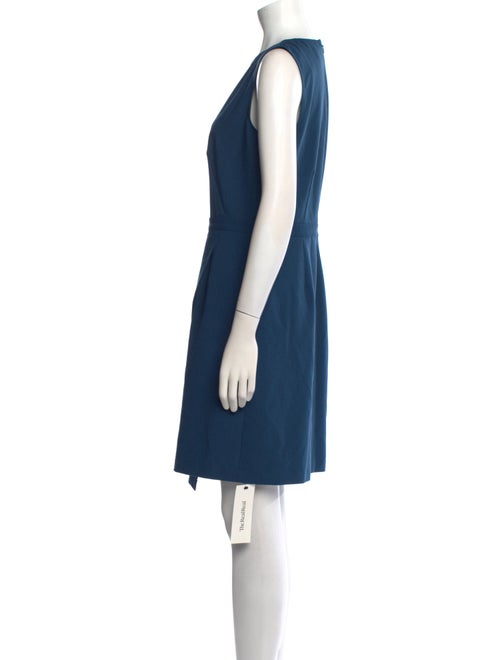 Halston Crew Neck Knee-Length Dress