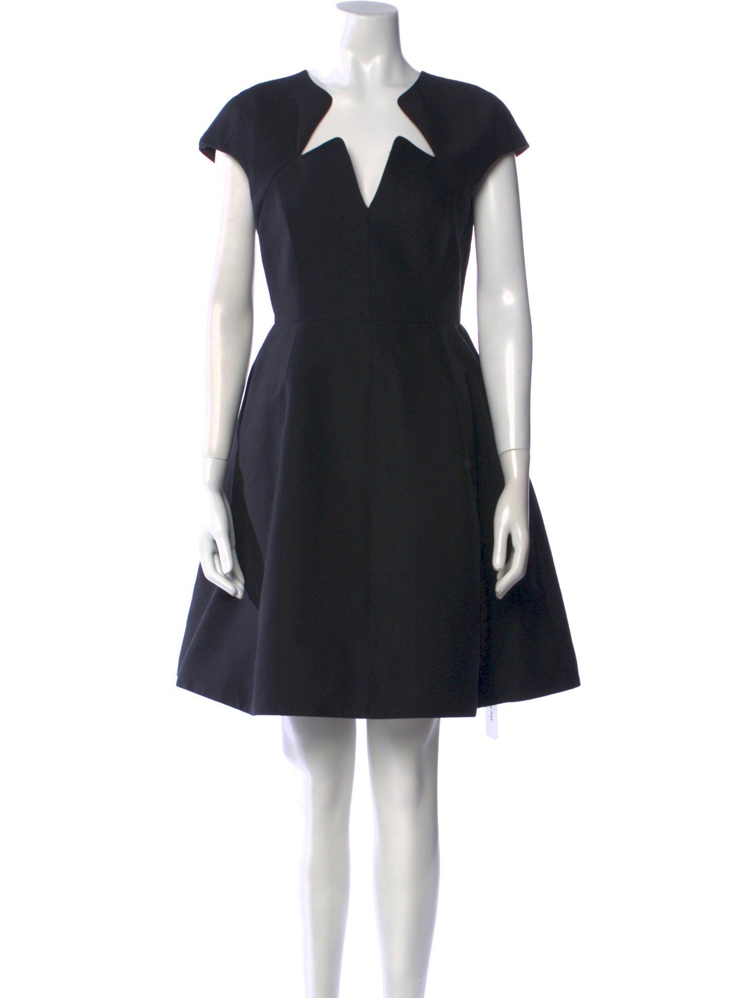 Halston V-Neck Mini Dress