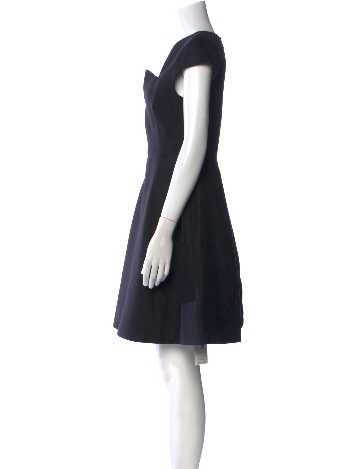 Halston V-Neck Mini Dress