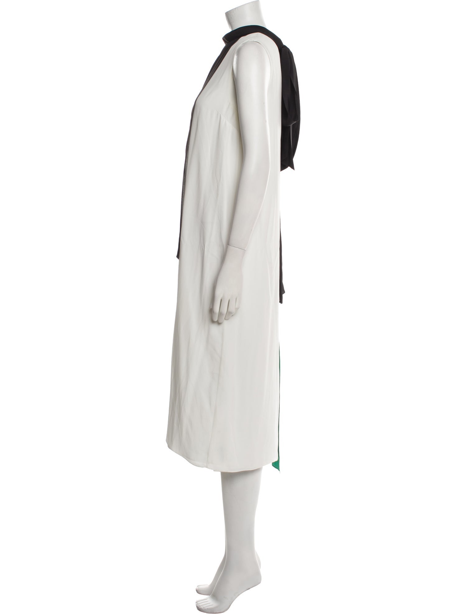 Halston Mock Neck Long Dress