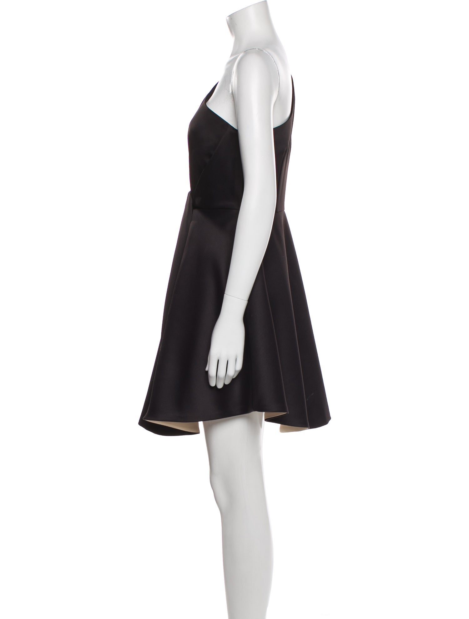 Halston One-Shoulder Mini Dress