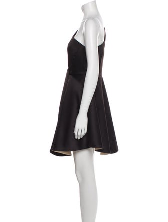 Halston One-Shoulder Mini Dress