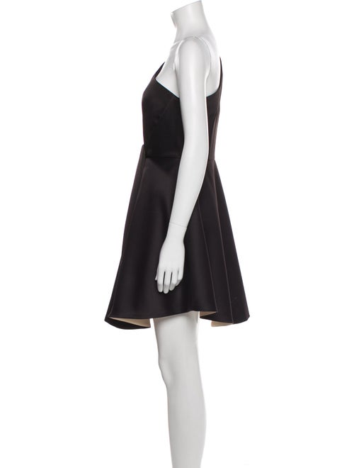 Halston One-Shoulder Mini Dress