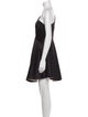 Halston One-Shoulder Mini Dress
