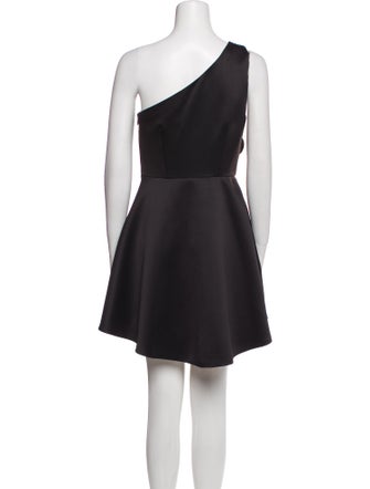 Halston One-Shoulder Mini Dress