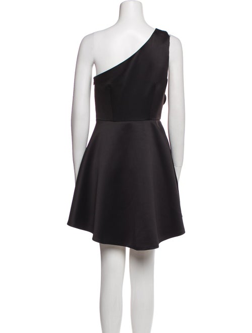 Halston One-Shoulder Mini Dress
