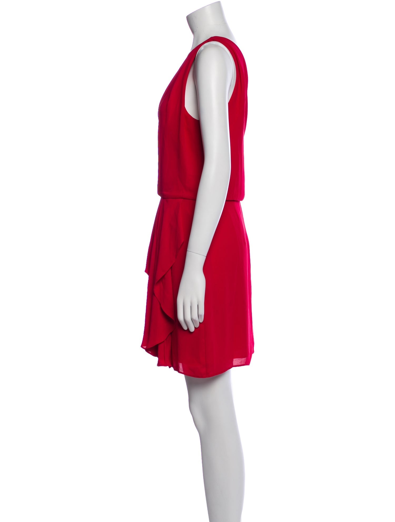 Halston One-Shoulder Mini Dress