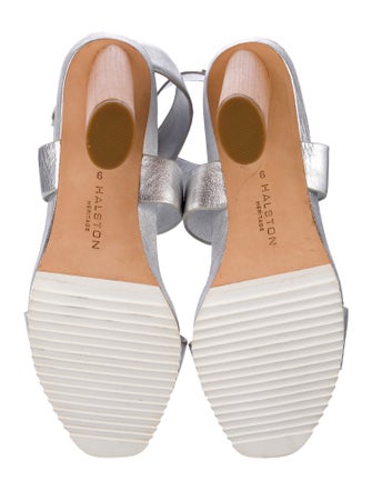 Halston Leather Slingback Pumps