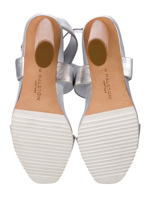 Halston Leather Slingback Pumps